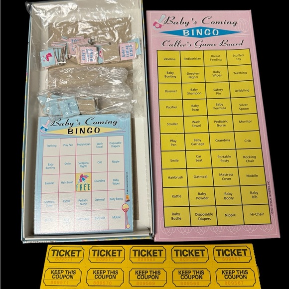 Vintage Baby Bingo Shower Game - Excellent Condition - Picture 3 of 7